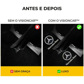 Projetor de Porta Automático Personalizado Sem Fio VisionCar™ + Brinde Grátis